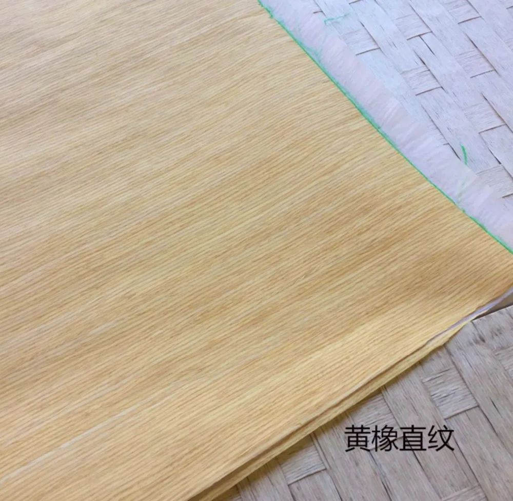 

6Pieces/Lot L:2.5Meter Width:55cm Thickness:0.25mm Technology Straight Grain Yellow Oak Bark Wood Veneer