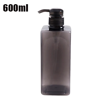 600ml-gray Дозаторы жидкого мыла для ванной, бутылка для душа, бутылка для шампуня, большая емкость, домашний дезинфицирующее средство для рук, бутылки для хранения 600 мл/650 мл - Цвет: 600ml-gray