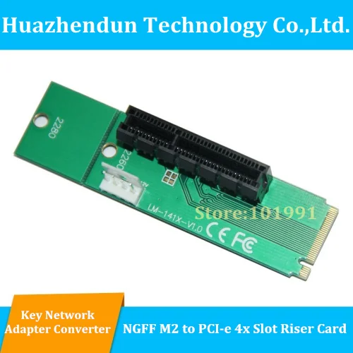 3 шт./лот Бесплатная доставка NGFF M2 для PCI E 4X слот адаптер карта M ключ M.2 порт SSD в