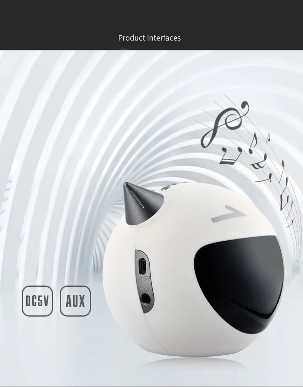 Bocina Bluetooth динамик FM радио Будильник портативный динамик s Часы светодиодный часы для детей милый мини-бумбокс Devil caixa de som