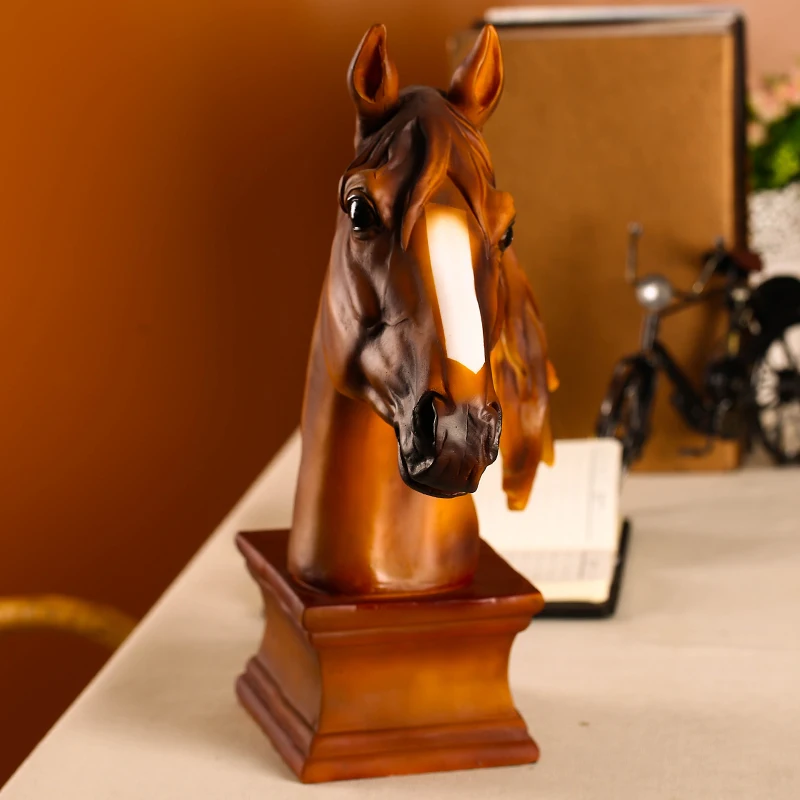 Статуя Mustang ручной работы из абстрактной искусственной смолы талисман подарок