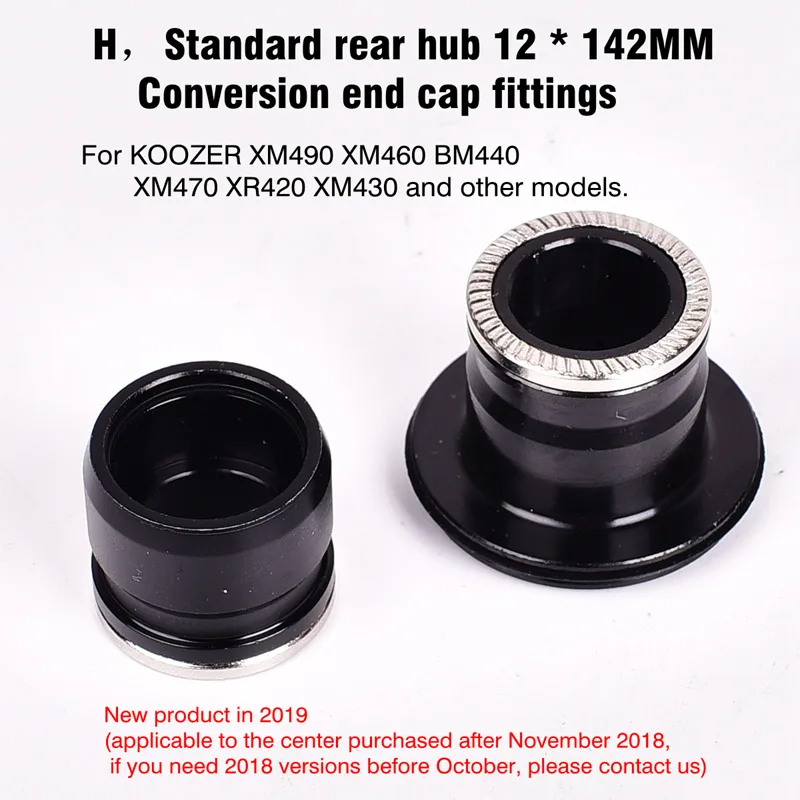 H Велосипедная Крышка Ступицы s Koozer XM490 XM470 XM460 MTB конвертеры ступицы для горного велосипеда концевой колпачок адаптер QR через колпачок адаптер XD - Цвет: H
