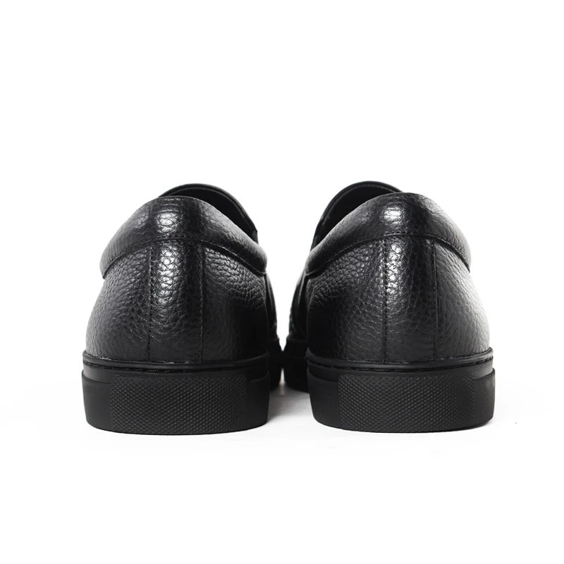 Vikeduo 2020 Summer Handmade Designer High Quality Men Flats Shoes Breathable Fashion Genuine Leather Casual Black Footwear | Обувь