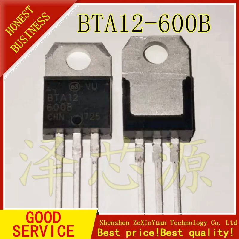 50 шт./лот BTA12 600B 12A/600V TO 220 двунаправленный триодный тиристор|Аксессуары для