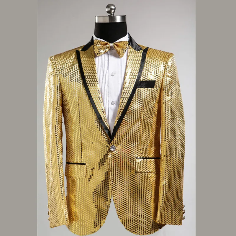 Повседневный мужской блейзер с блестками и галстуком Новое поступление 2019
