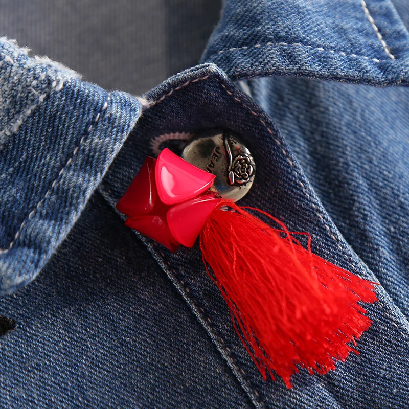 

Vintage Women Denim Jackets Coats 2018 Autumn Bows Embroidery Casual Slim Blue Jeans Lady Short Jackets Outwear WJ21