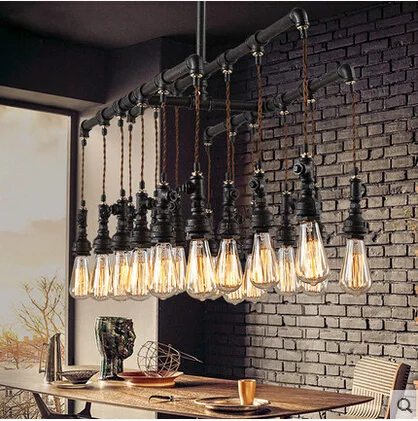 Водопроводный стимпанк винтажный подвесной светильник s для столовой бара