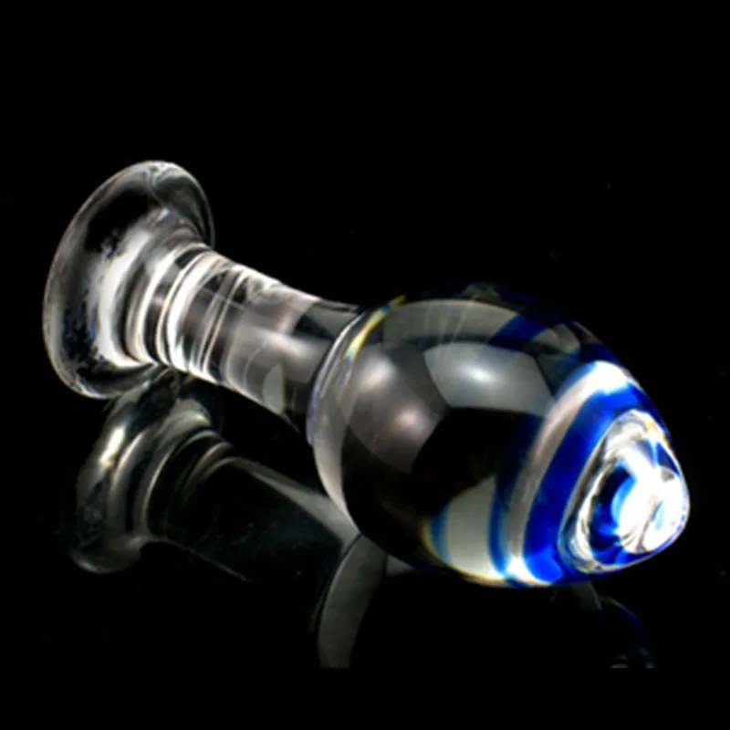 45 мм большая Анальная пробка со стразами Вагина мяч большой пирекс стекло