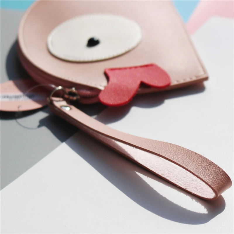 PACGOTH Mini Zipper Coin Purse PU Leather Korean Style Multifunctions Cell Phone Bags Kawaii Animal Prints Clutches Bag 1PC | Багаж и