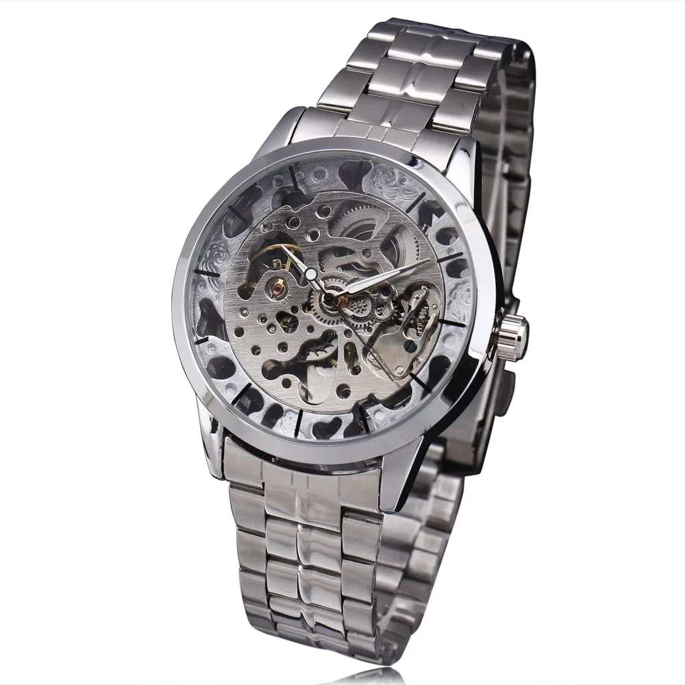 Новая мода Победитель платье для мужчин Золотой/Серебряный Нержавеющая сталь