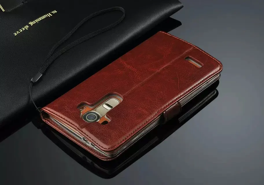 Премиум кожаный чехол с держателем карт кобура G4 флип для LG F500 H815 H818 Модный