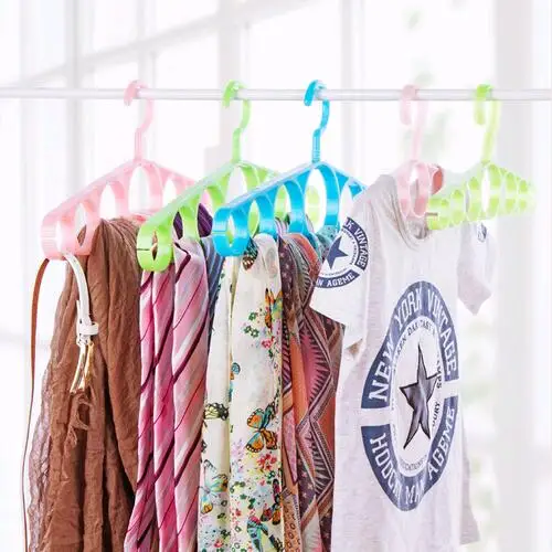 Вешалка для шарфа круглые вешалки одежды 7 кольцевых отверстий круглый галстук