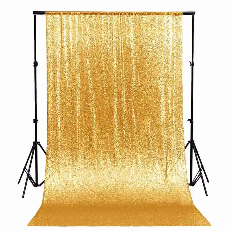 Dark Gold Золотые темно-золотые блестки фоны вечерние Свадебная фотокабина фон декор блесток шторы драпировка Светодиодная панель-629 - Цвет: Dark Gold