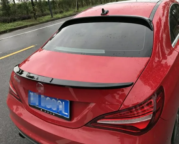 Для Benz CLA W117 спойлер на крыше 2014 2017 Высококачественный ABS Материал заднее стекло