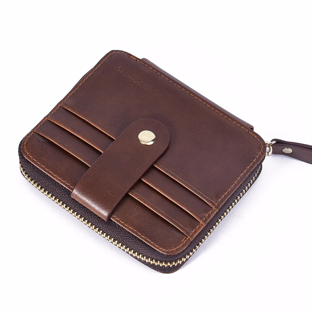 

2018 new Leather Unisex Business Card Holder Solid Cards Storage Card ID holders Case Supplies Women Large capacity cardholder