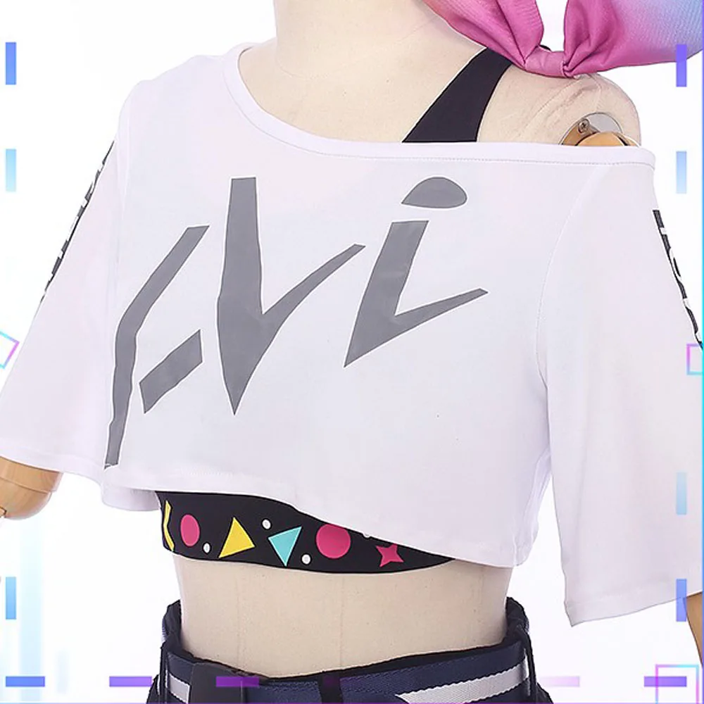 VEVEFHUANG Kizuna AI A.I.Channel Youtuber первый юбилейный Костюм Униформа Топы Шорты наряд косплей