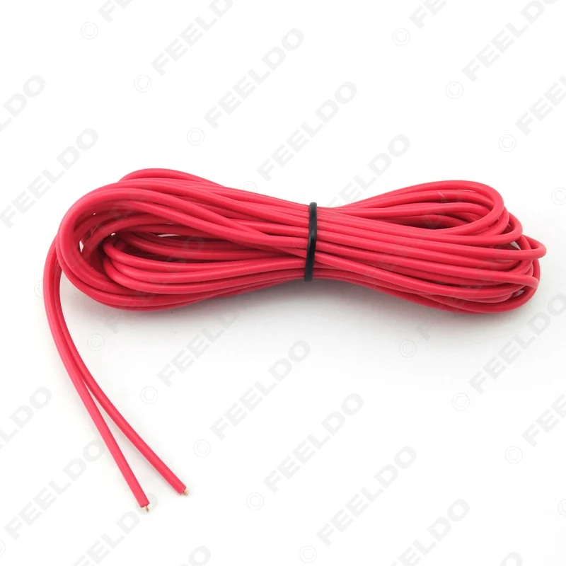 FEELDO 24AWG 5 метров шнур питания провод для автомобильного головного блока радио