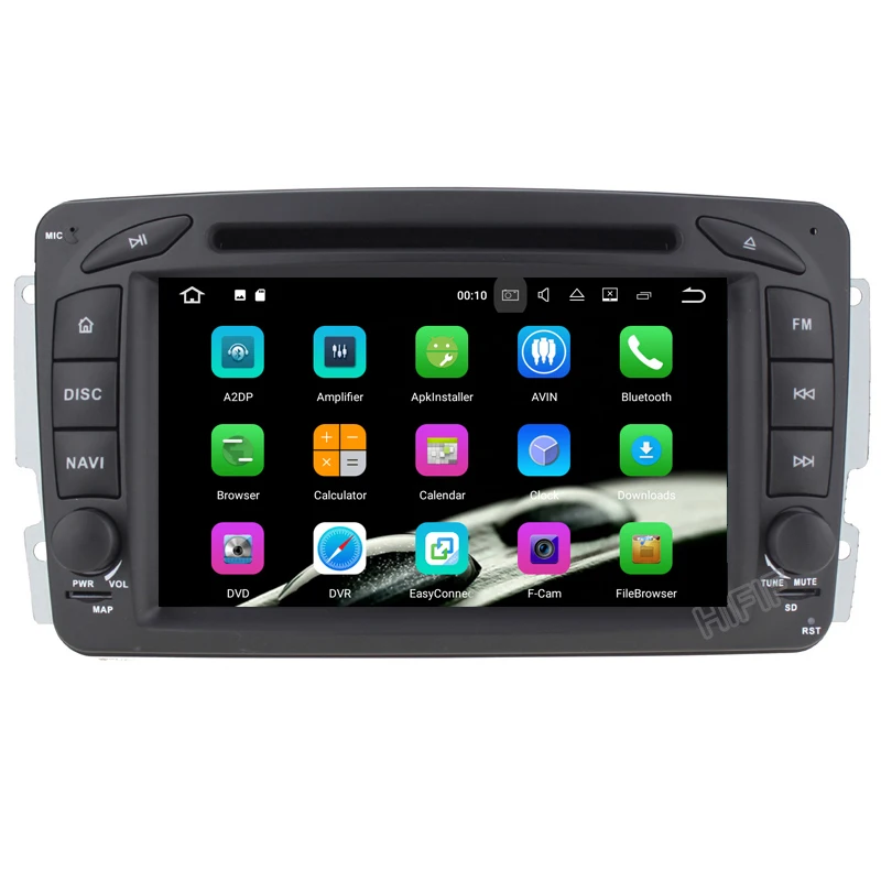Автомагнитола IPS 2 Din Android 10 для Mercedes/Benz/CLK/W209/W203/W208/W463/Vaneo/Viano/Vito Автомобильный