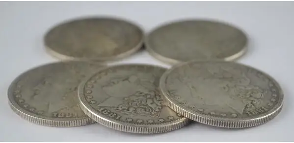 50 шт./лот волшебная монета из стали Morgan Dollar (3 8 см Dia) волшебные трюки сцена