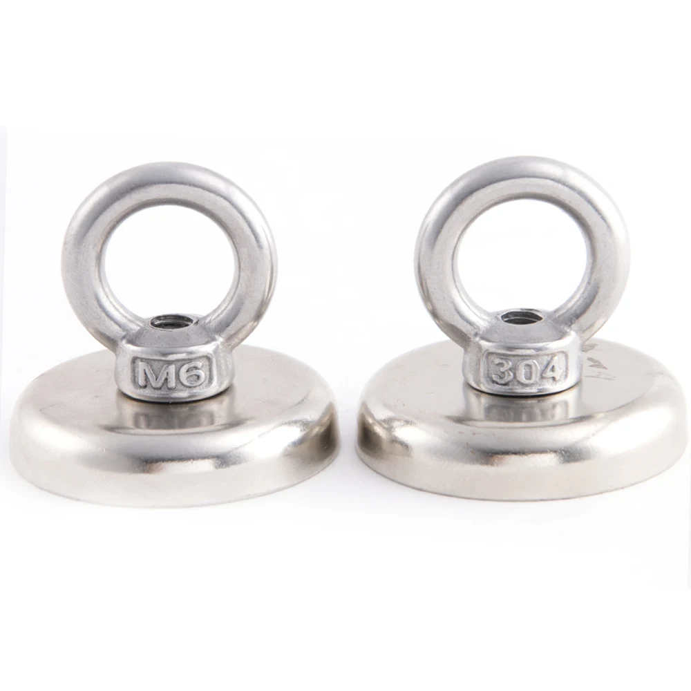 42mm Strong Round Magnetic Eyebolt Ring Disc Magnet Hook Neodymium Heavy Power Holder Rare Earth For Salvage | Обустройство дома