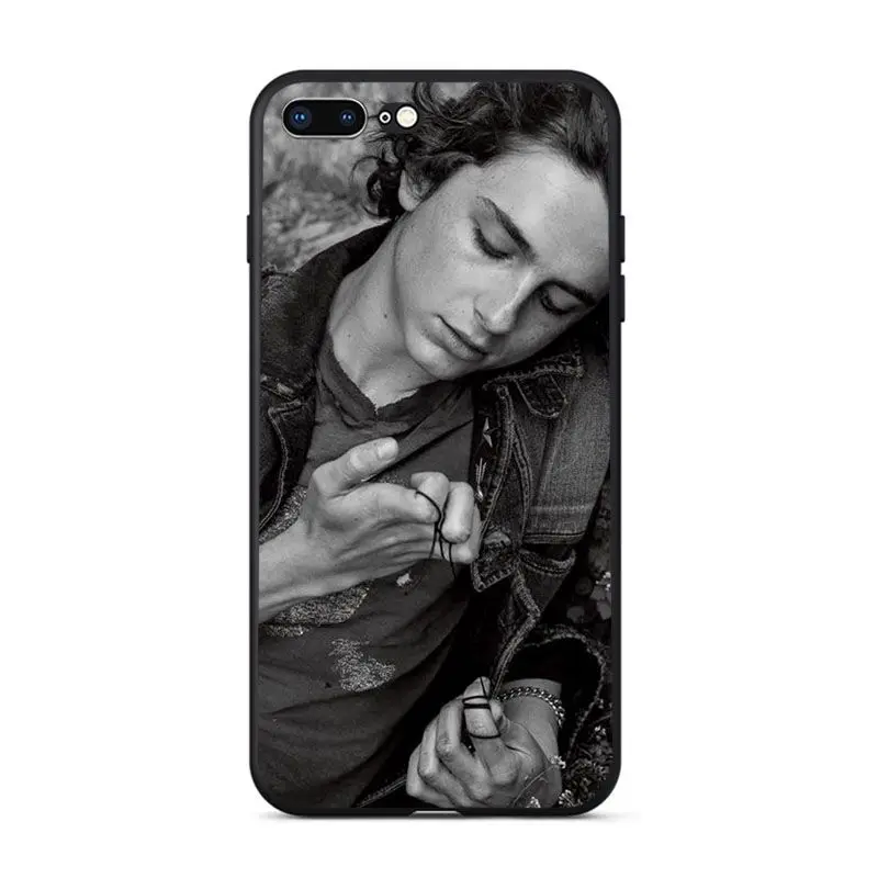 Мягкий силиконовый чехол Babaite Timothee для телефонов iPhone 7 7plus 5 5Sx 6 6S 8 8Plus X XS MAX