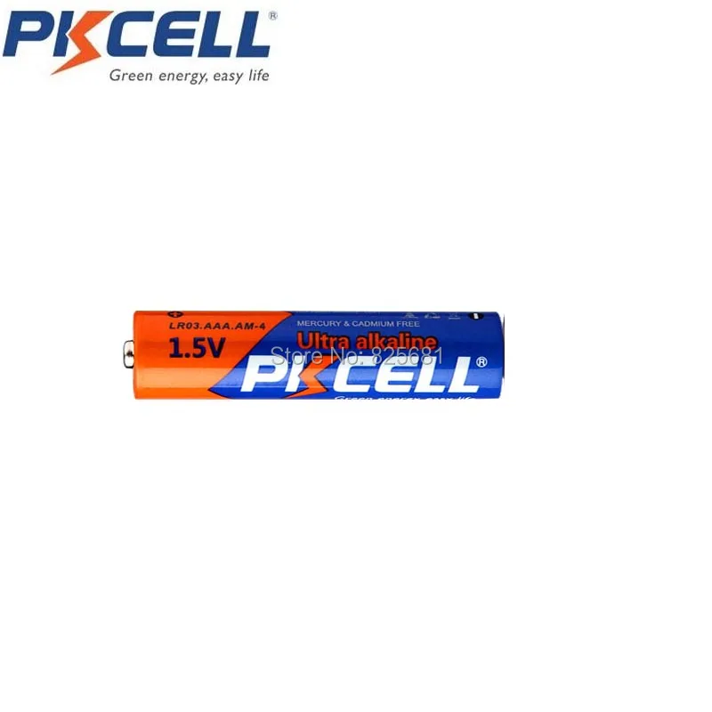 Супер Щелочная сухая батарея 4xPKCELL AAA LR03 1 5 в 140 мин и батарейный блок шт. для
