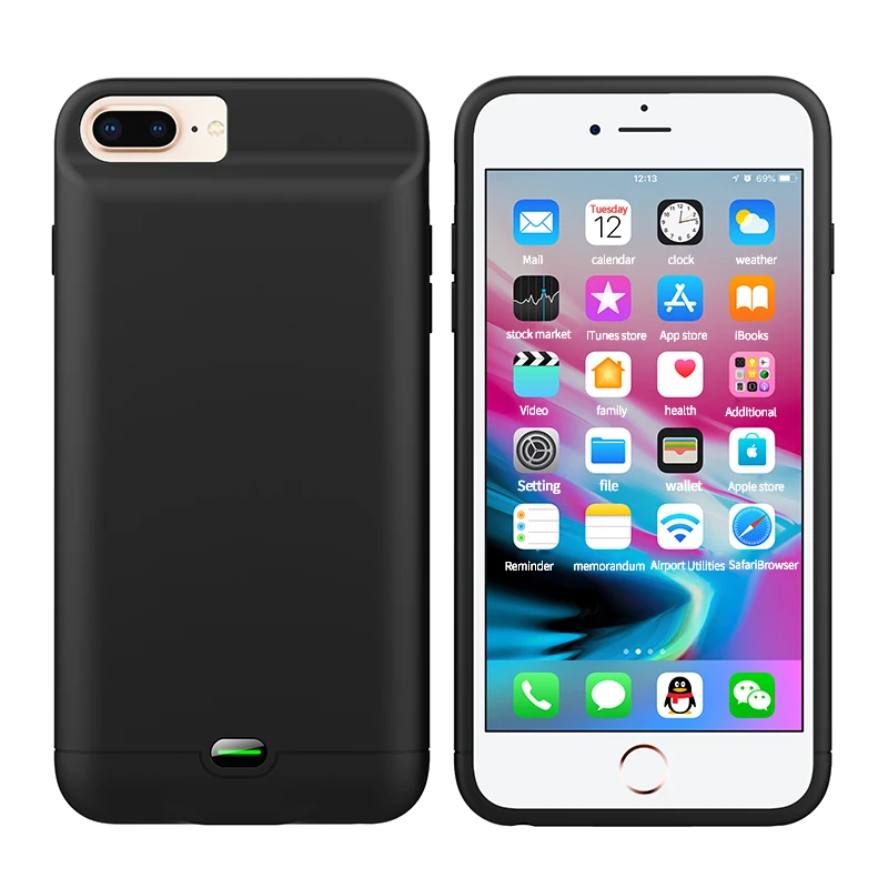 3200/5000 мАч чехол для аккумулятора для iPhone 6 6S 7 8 портативный внешний аккумулятор чехол для iPhone 6 6S 7 8 Plus чехол для зарядного устройства
