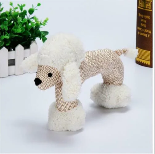 A Смешные, в форме животных Pet детские игрушки Щенка Плюшевые пищалка Прочный творческий жевательные игрушки - Цвет: A
