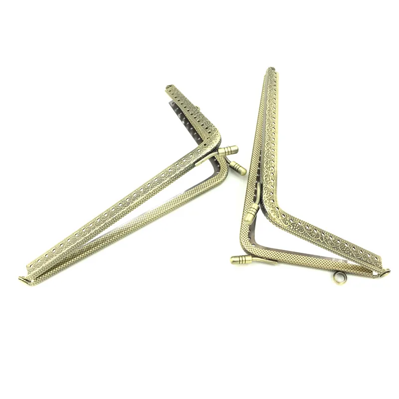 1 шт. бронзовая металлическая L-образная рама с застежкой ручка для сумки x 92 мм |