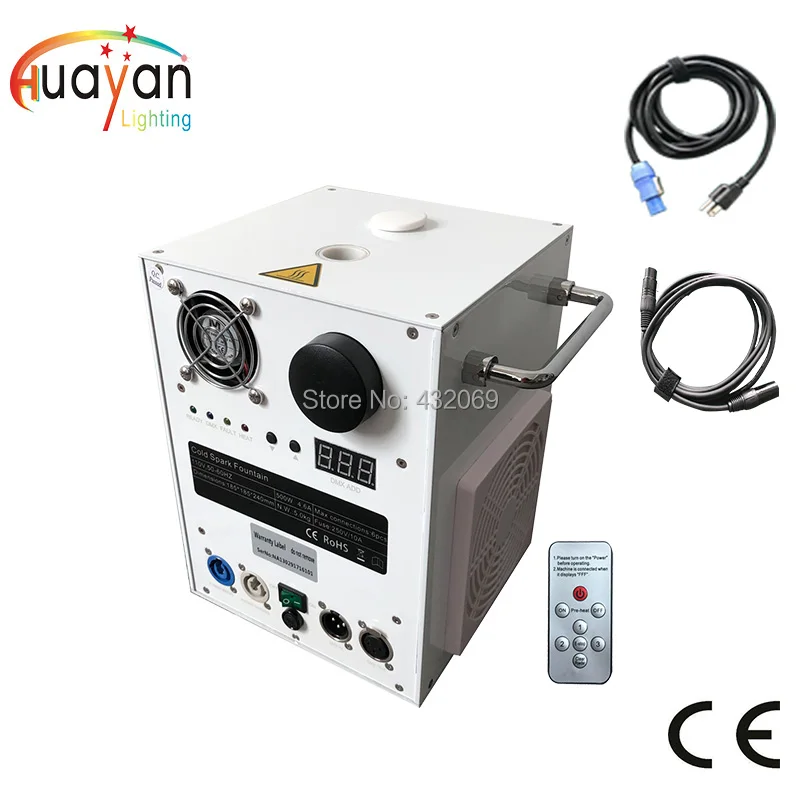 

Paint white Mini Size Remote and dmx control stage cold spark fountain firework machine titanium powder machine for wedding