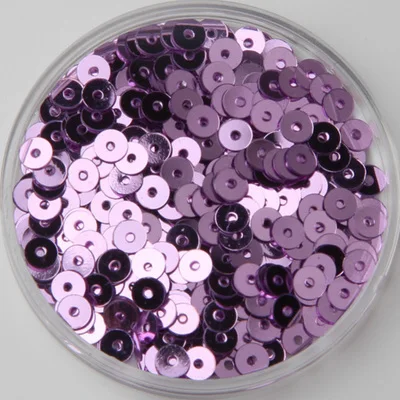 LNHOME-50g(10000pcs) 4mm Flat Round Loose Sequins Paillettes Sewing Wedding Craft Good Quality 12# Light Purple Lila Confetti | Дом и сад