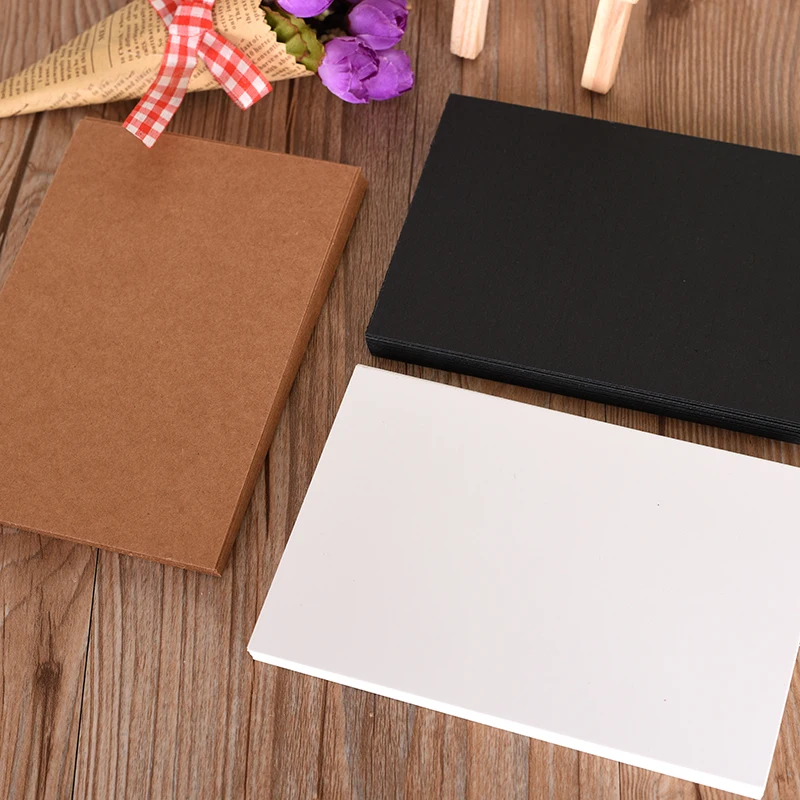 

20 Kraft Paper Blank Postcards diy business black/white paper postcards greeting card, invitation, note cards or letterpress