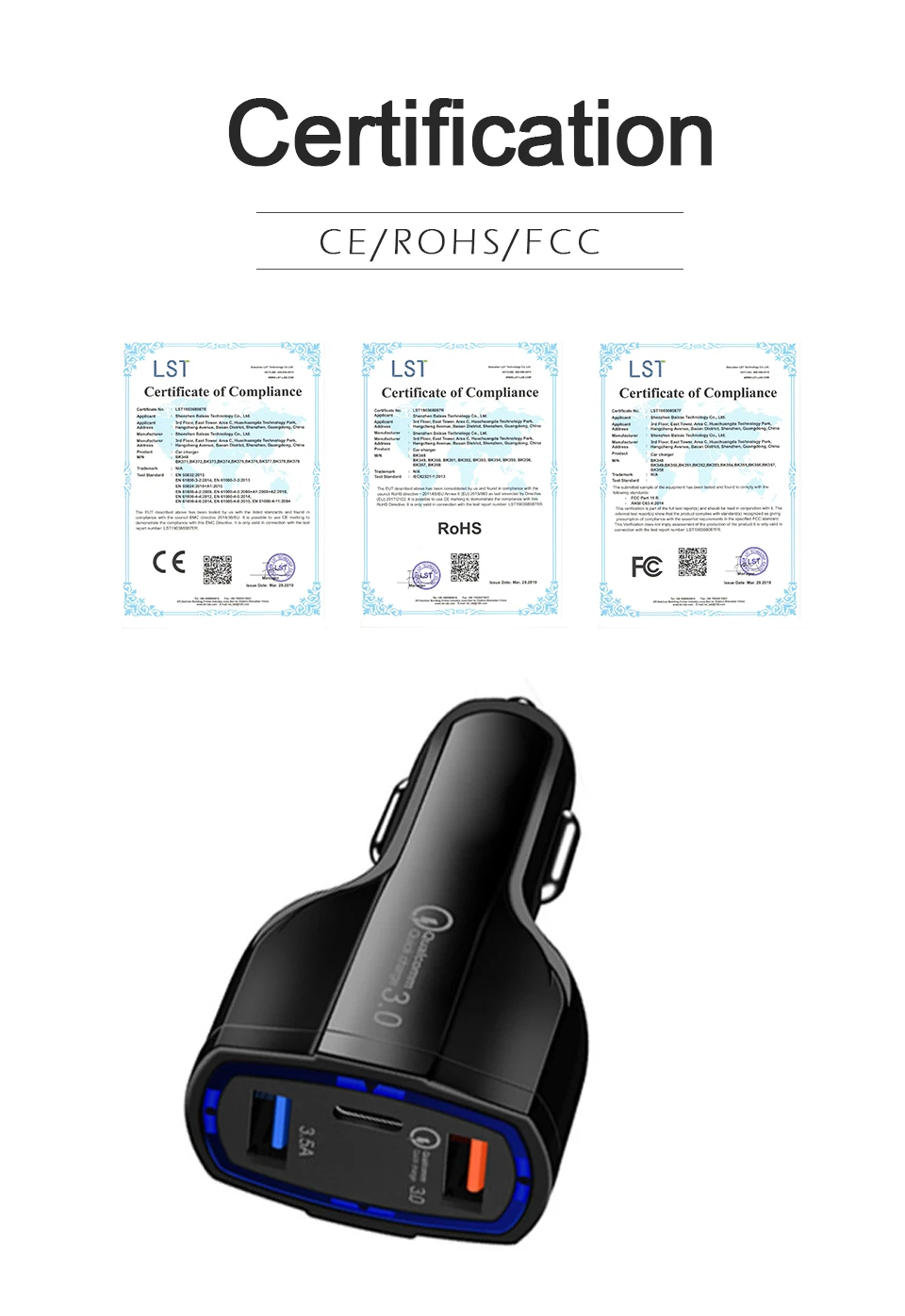 35 W быстрое QC 3,0 usb type-c автомобильное зарядное устройство для мобильного телефона быстрое PD автомобильное зарядное устройство s type C PD 3,0 двойной USB универсальный телефон