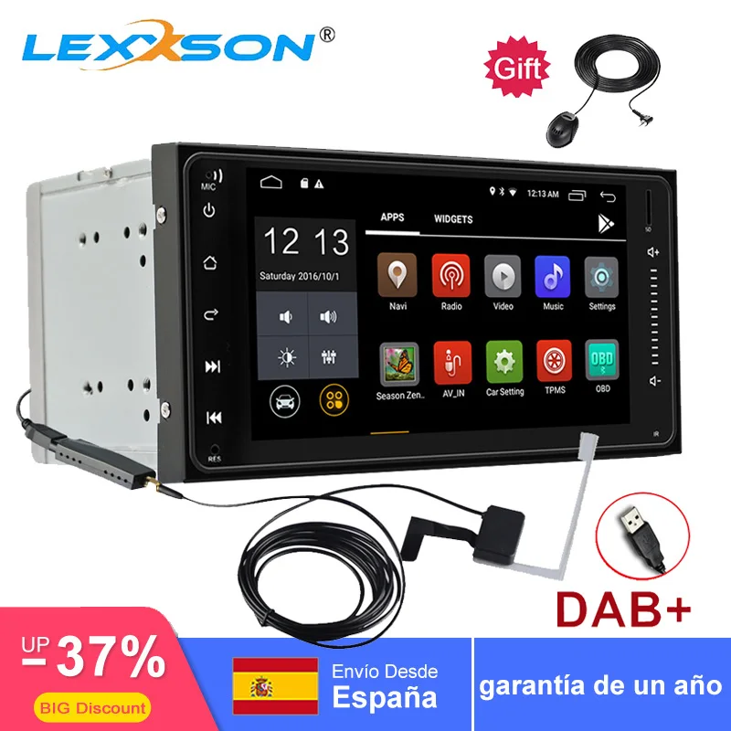Автомагнитола 2DIN с четырехъядерным процессором android 9 0 для Toyota Corlla EX GPS Wi Fi Bluetooth