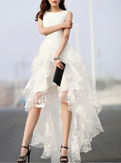 2017 летнее платье из органзы женское белое нестандартное женские Сексуальные