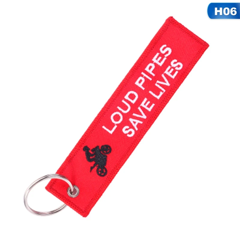Remove Before Flight ключ цепи брелок с вышивкой для мотоцикла ключевые теги, что мы говорим на бог смерти Chaveiro