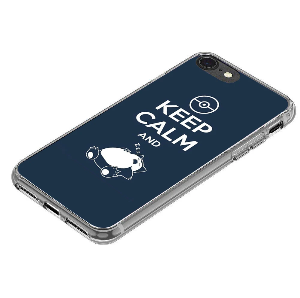 Карманные монстры Pokemons сна Мягкие прозрачный силиконовый чехол для iPhone X 8 7 плюс 6