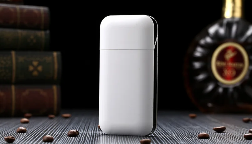 Тонкий женский чехол для сигарет с USB зажигалкой металлическая тонкая коробка для сигарет электронные зажигалки модные аксессуары для курения LFB786