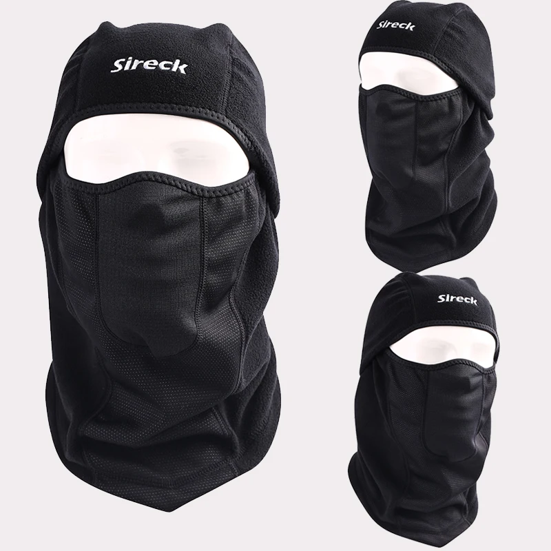 Велосипедная шапка Sireck зимняя флисовая ветрозащитная Лыжная велосипедная для