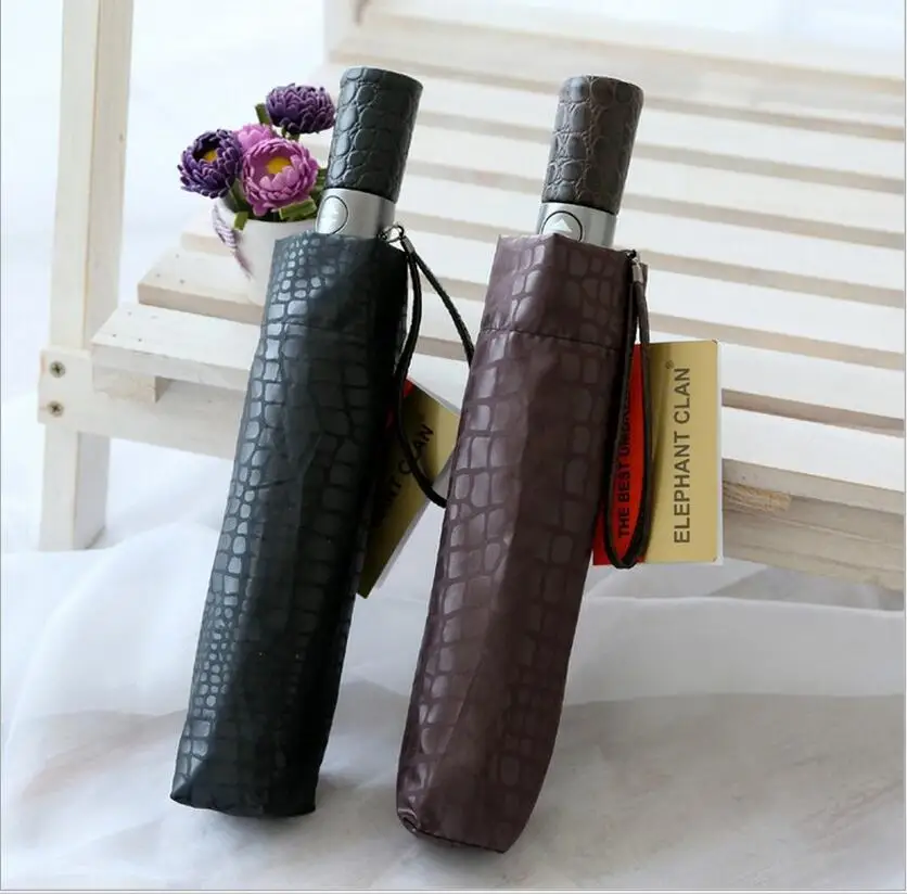 Полностью автоматический складной зонт от дождя водонепроницаемый для