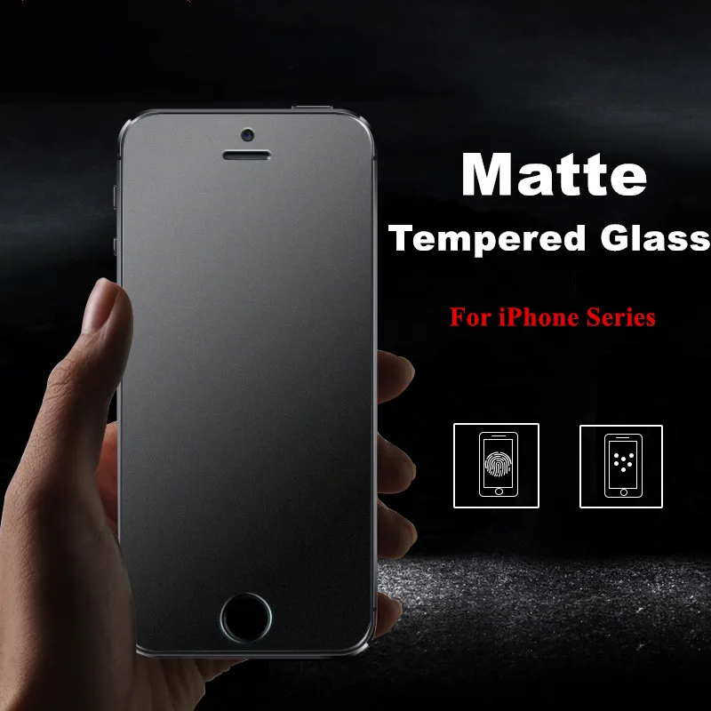 Матовая защитная пленка из закаленного стекла премиум класса для iPhone 8 5 SE 5S 5C 6 6S 7