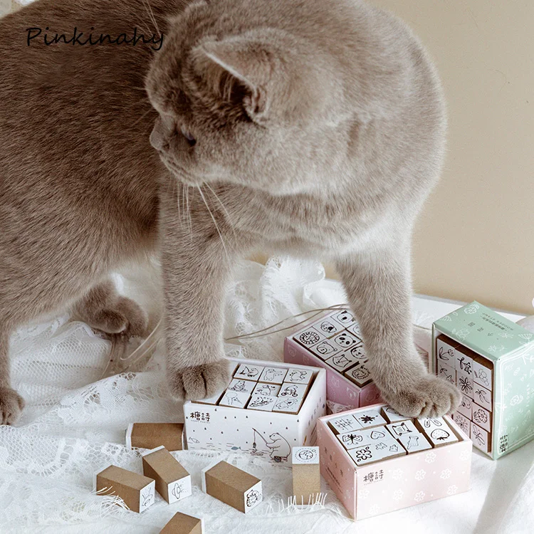 Винтажная голова животного растения путешествия жизнь штампы DIY деревянные и