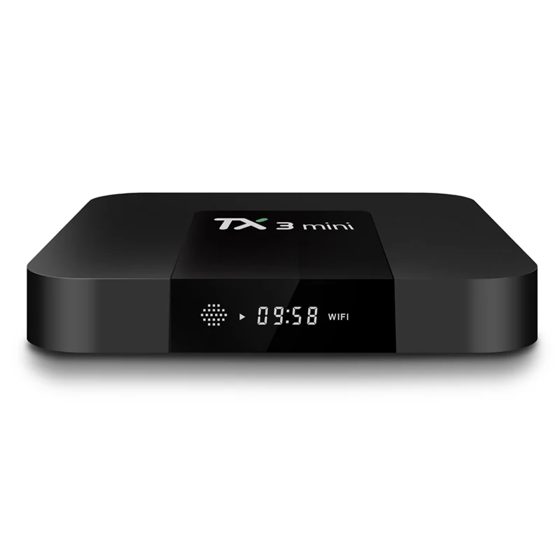 TX3mini Android 7,1 четырехъядерный Amlogic S905W 1G+ 8G 2 ГБ+ 16 ГБ, Mali-450MP2 4 K H.265 HEVC 2,4G, Wi-Fi, Поддержка Мультимедийный проигрыватель с IPTV Tx3 мини