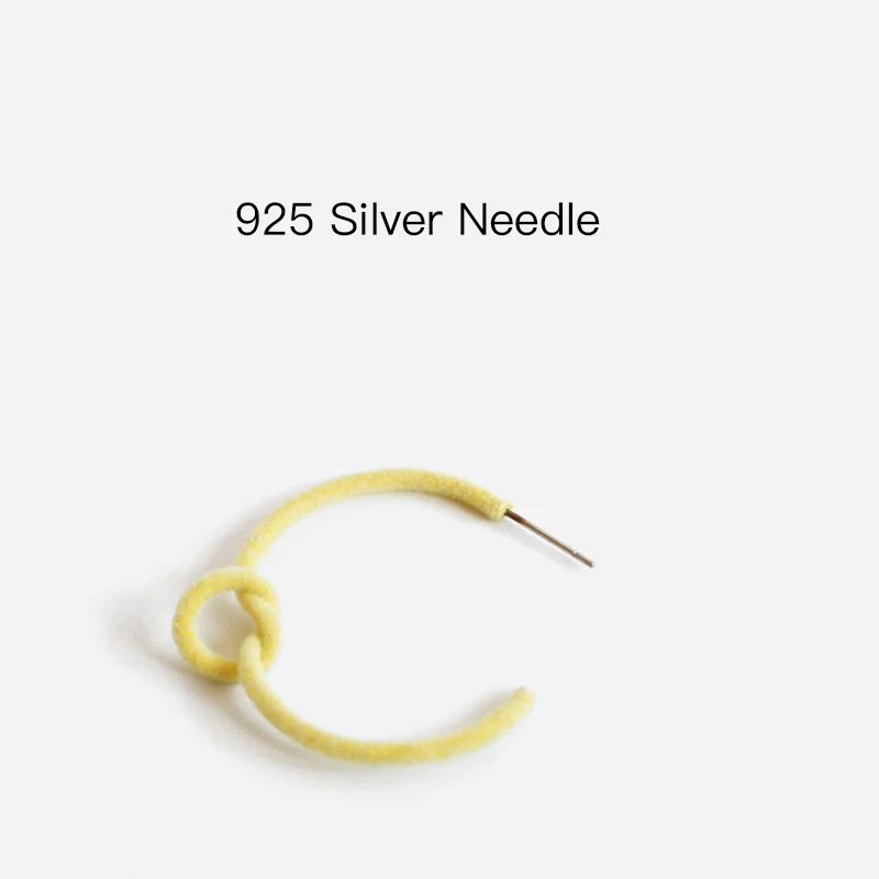 Женские серьги-кольца GWACC Винтажные серьги с узлом и пухом геометрические