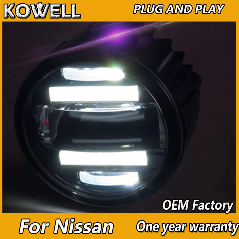 KOWELL автомобильный Стайлинг противотуманная фара для Nissan Tiida X-GFAR NV200 Sylphy X-TRAIL
