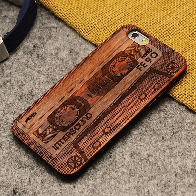 20pcs/lot Hot sale Bamboo Carving Wood Hard Back Wooden Case Cover phone for iphone 5 5S 6 free shipping |