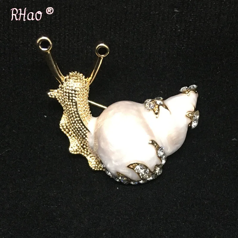 5 видов цветов в наличии броши виде улитки со стразами для женщин милая маленькая