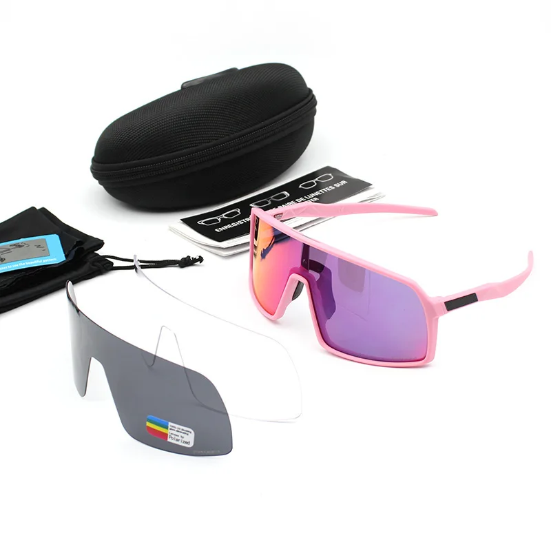 Polarized 3 Lens Мужские и женские поляризационные очки для бега, верховой езды, рыбалки, Mtb, езды на велосипеде, очки для шоссейного велосипеда, спортивные солнцезащитные очки, велосипедные очки - Цвет: Polarized 3 Lens