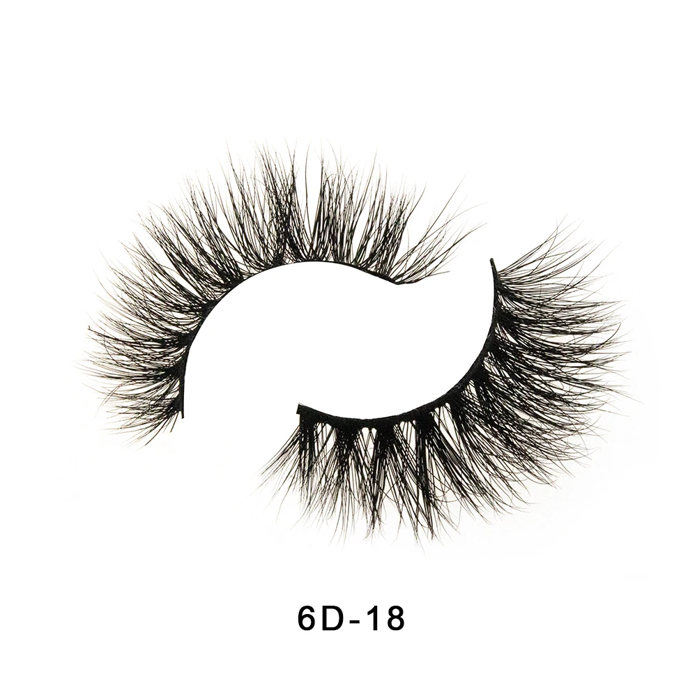 6D-18 Crownlashes 6d норковые ресницы фирменные ресницы косметические ресницы Индивидуальные ресницы упаковочная коробка Поддельные ресницы - Цвет: 6D-18