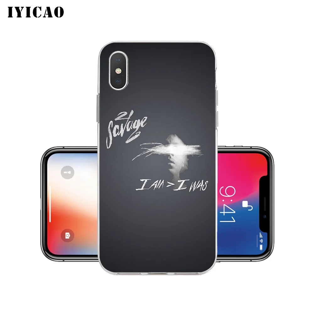 IYICAO 21 Savage рэпер певец Мягкий силиконовый чехол для телефона iPhone X XR XS MAX 6 6s 7 8 Plus 5 5S
